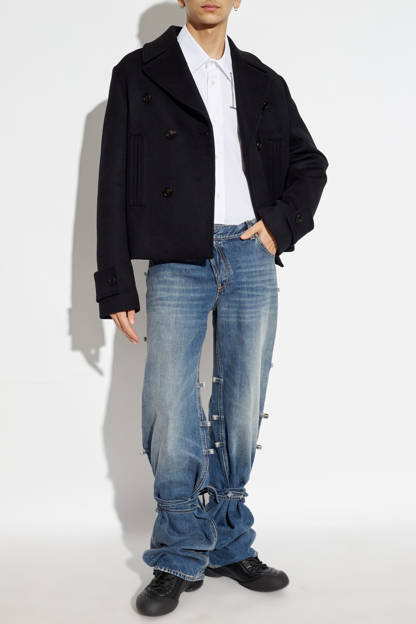 Alexander McQueen Jeans with Laces | Men's | Vitkac